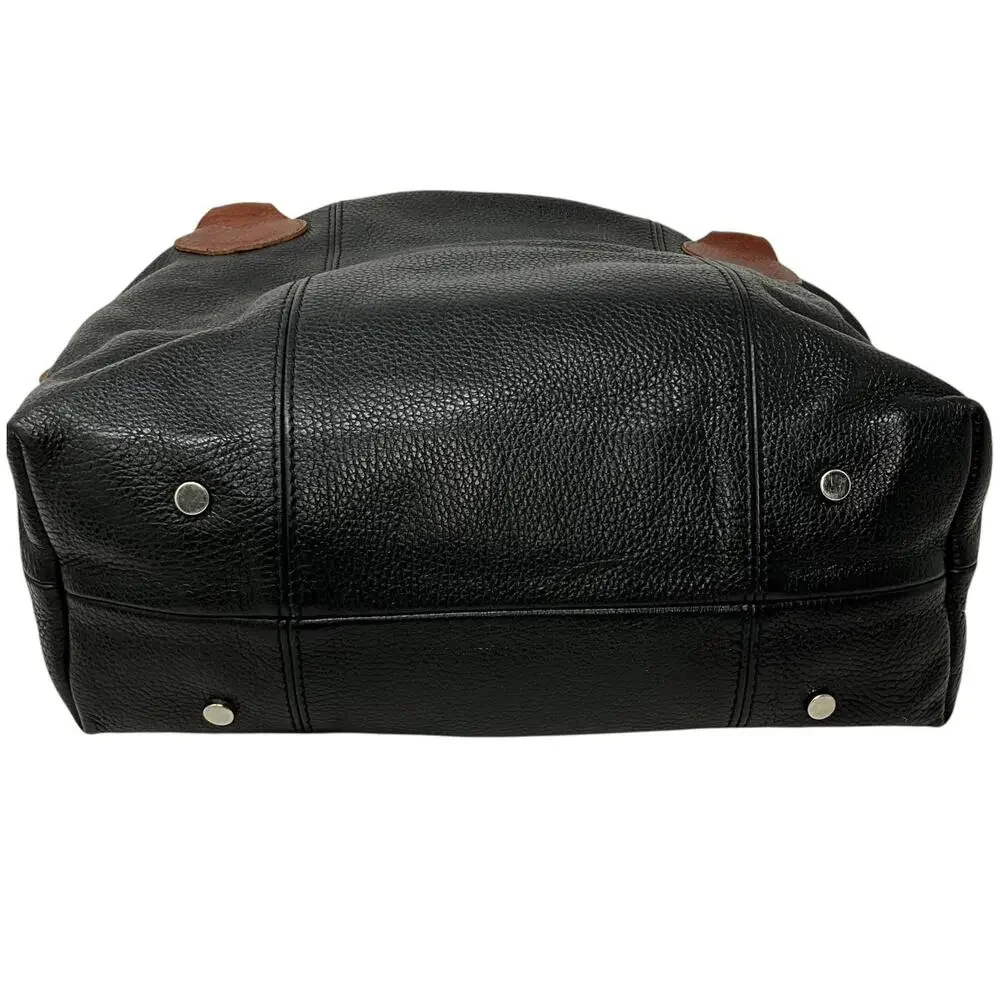 Pauric Sweeney Satchel Bag Womens Large Black Brown Leather Made In Italy